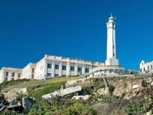 Alcatraz Island and Prison view of the Lighthouse