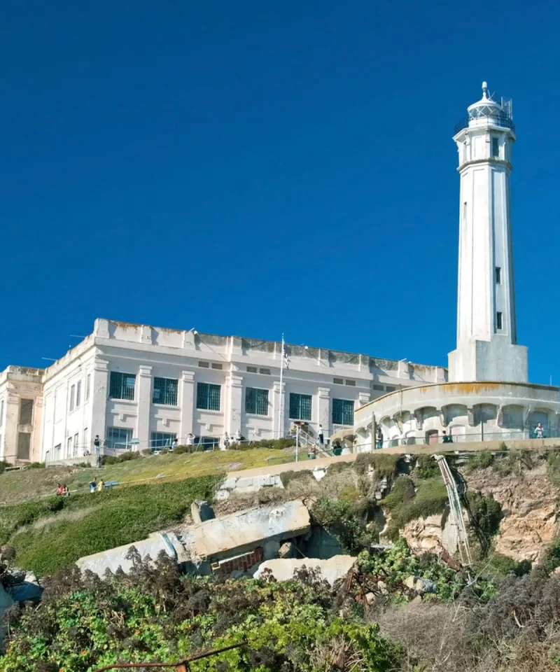 Alcatraz Island and Prison view of the Lighthouse