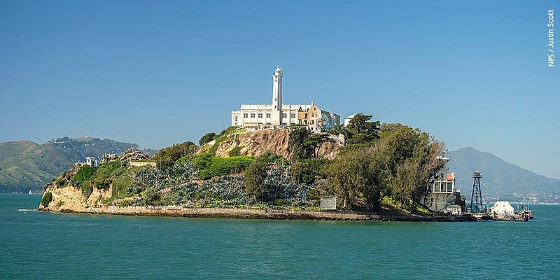 Alcatraz Island and Prison now a National Park 