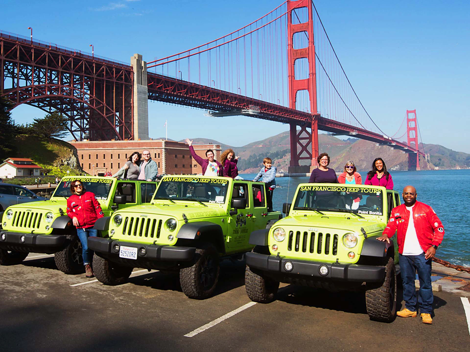 Golden Gate Bridge with Jeep Crew