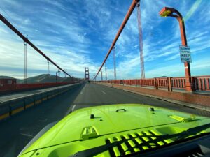 Our sightseeing tours travel over the Golden Gate Bridge for amazing photos from the Marin Headlands. A memorable experience.