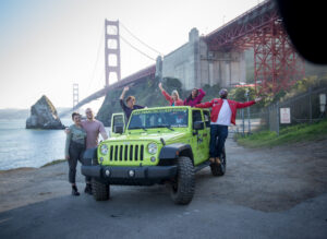 San Francisco private group sightseeing tour at a picture stop the Golden Gate Bridge