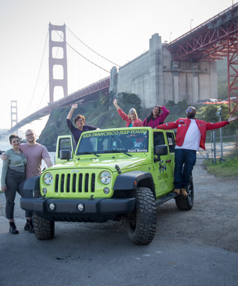 San Francisco private group sightseeing tour at a picture stop the Golden Gate Bridge