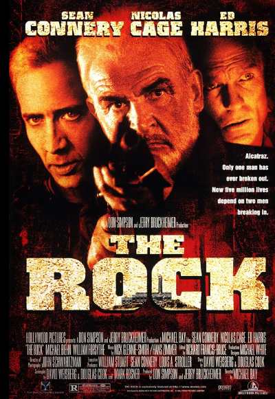 Poster from the movie The Rock (1996) filmed at Alcatraz Island