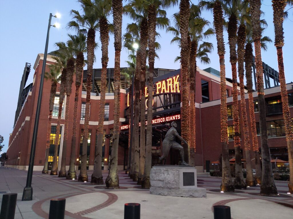 Willie Mays Plaza at Oracle Park home of San Francisco Giants Syced2, CC0, via Wikimedia Commons