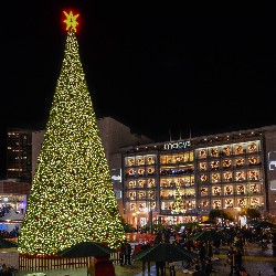 Holiday Tree at Union Square in San Francisco